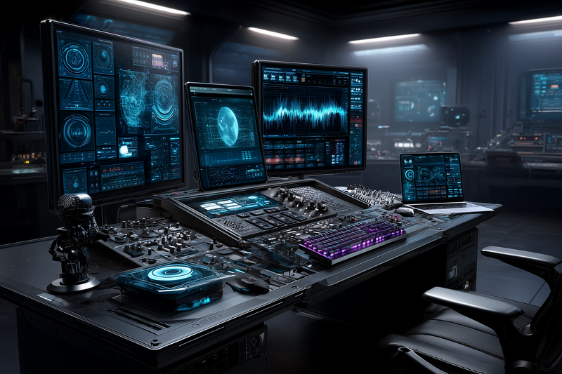 Digital Kaviar presents FL Studio Gopher AI Assistant's seamless integration into a high-tech music production environment with interactive displays and workflow automation